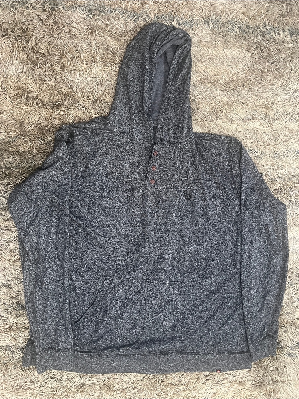 Airwalk: Men's Heather Charcoal Gray Hoodie Sweatshirt
